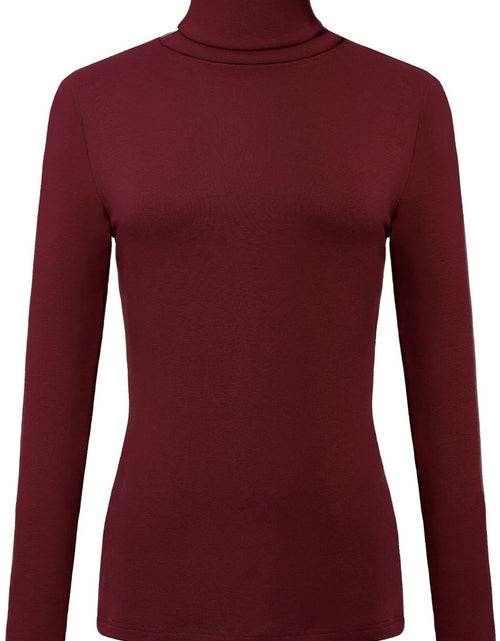 Load image into Gallery viewer, Women'S Solid Turtleneck Long Sleeve Sweatshirt
