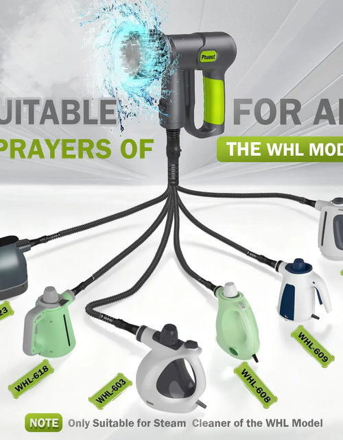 Load image into Gallery viewer, Pressurized Handheld Steam Cleaner &amp; Rechargeable Spin Scrubber
