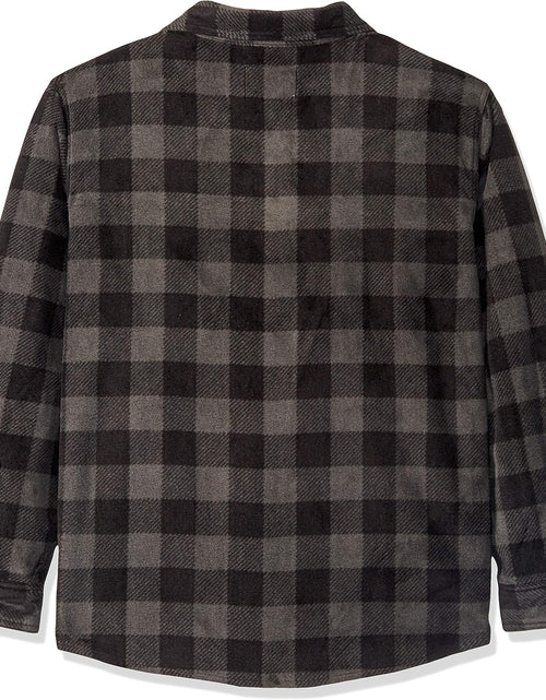 Load image into Gallery viewer, Mens Plaid Shirts for Men - Heavyweight Buffalo Plaid Fleece Shirt
