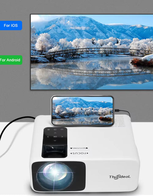 Load image into Gallery viewer, Full HD Projector 1080P 2K 4K Video LED 3D Portable Projector Td93Pro Mini Wifi Android Home Theater TD93 Pro Beamer
