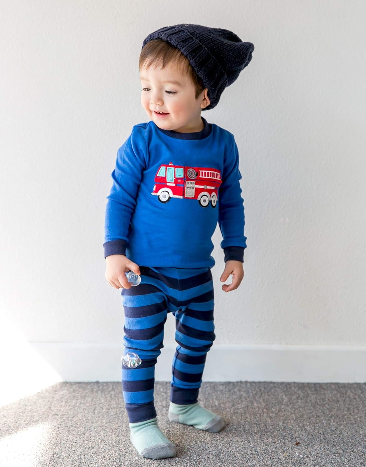 Toddler Kids Boys Girls 100% Cotton Jaws Truck Dino Snug Fit Sleepwear Pajama Pjs Set