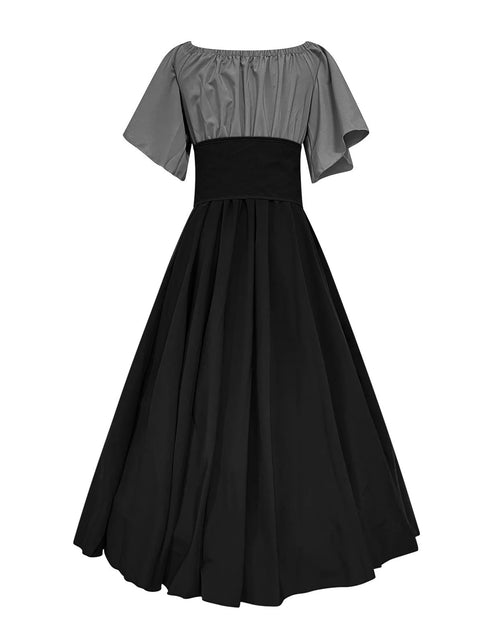 Load image into Gallery viewer, Womens Renaissance Faire Dresses Medieval Irish Traditional plus Size Dresses Ruffle over Dress Corset Retro Cosplay Gown
