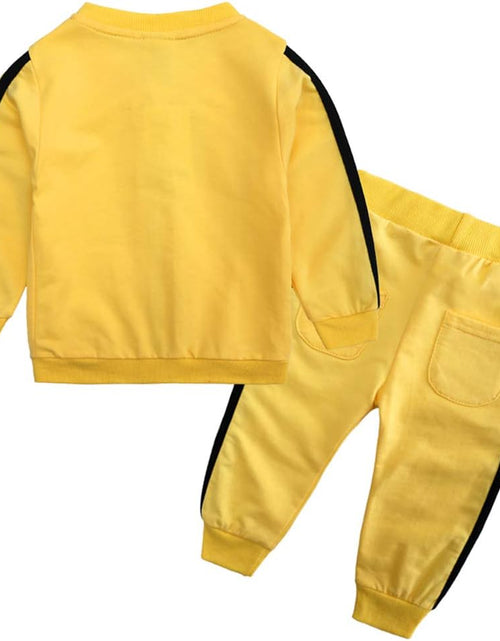 Load image into Gallery viewer, Baby Boys Girls Cotton Tracksuit Sweatshirt Top + Sweatpants Zipper Coat Outfits Set
